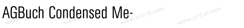 AGBuch Condensed Me字体转换